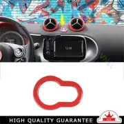 Mergency Light Switch Control Trim Fit For Mercedes Benz SMART 15~18 Bright Red (for: Smart)