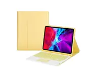 Keyboard Case for iPad with 7-Color Backlit Wireless Keyboard and Built-in Touchpad for iPad 10.2/9.7/10.5 - Yellow
