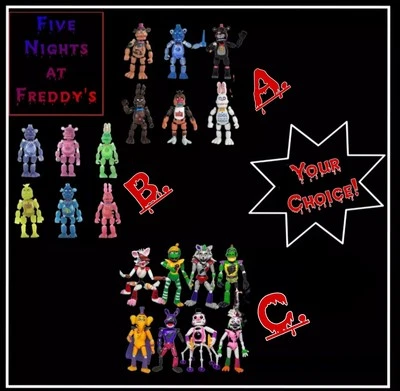 Five Nights at Freddy's Action Figures (3 Unique Sets To Choose From)