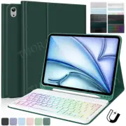 For iPad Air 11 inch 2025 M3 Bluetooth Backlit Touchpad Keyboard With Case Cover