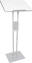 Modern Lectern Portable Stainless Steel Podium Stand Up Church Pulpit for Classroom,Church Pulpits,Reception Desks,lectures