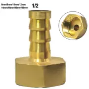 Hose End Connector Water Pipe Joint Air Pipe Fuel Pipe Gold Multi Size Sturdy