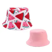 Double Sided Baby Bucket Hat Cute Unicorn Letter Embroidered Children Boys Girls