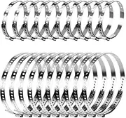 Pack of 20 Universal CV Axle Boot Clamps, Stainless Steel CV Hose Clamps Set, 10 Pieces Large and 10 Pieces Small Adjustable Clamp Axle Boot for Most Cars