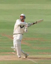 Tom Moody batting for Worcestershire during the Nat West Trop- Old Cricket Photo