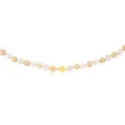 Golden and White South Sea 8-10mm Pearl Strand with 9ct Yellow Gold Clasp