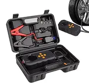 Car Air Pump, LED Display Jump Starter Battery Pack, Portable Car Charger, Multiple Charging Ports, Enhanced Safety Features, 19.3x8.5x6.2CM For All Vehicles Motorcycles Bikes