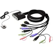 ATEN CS692 2-Port HDMI & USB Kvm Switch HDMI V1.3, Usb2.0, & Audio One HDMI Video Console Controls