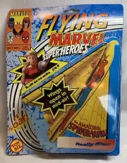 Vintage Nos 1991 Spider-Man Flying Marvel Super Heroes In Original Package