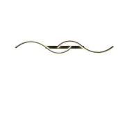 NNEOBA Minimalist LED Wall Lamp - Long Strip Sconces, Black, 100cm