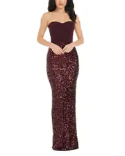 Dress the Population Vada Sequin Sweetheart Gown