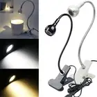 LED Desk Lamp Clamp Clip On Night Light Reading Table Bed Bedside USB Flexible