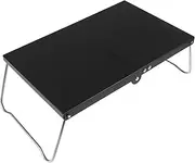 GOOHOCHY Mini Portable Aluminum Folding Camping Table Lightweight Compact Outdoor Picnic Desk for Hiking Fishing Beach Travel Space Saving Sturdy Design for Spaces