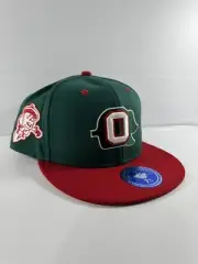 OAKLAND OAKS EFF DNA EBBETS FIELD GREEN RED FITTED HAT SZ 7 1/2 MENS NEW W/ Tags
