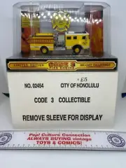 Limited Edition Code 3 Diecast Fire Engine Seagrave City Of Honolulu Engine E5