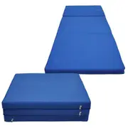 2 x Folding Yoga Blue Mat - Gymnastics Floor Exercise Gym Mat - 180cm*60cm*5cm