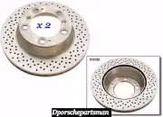 Porsche 911 Rear Brake Disc ( Left AND Right ) ZIMMERMAN NEW #NS (for: Porsche)