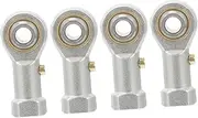 BUGUUYO 4 Pcs Bearing Female Thread Connector Joint Ratchet Pliers Blow with Ball End Rod Rivet Socket Torque Automotive Circlip Wire Jumbo Curls Nuts Curler Bung Copper Base Alloy Silver