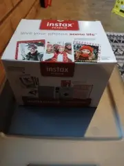 Fujifilm Instax Mini SE Instant 5MP Camera Bundle Gray -New - Fast Shipping