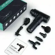 4 Heads Massage Gun Deep Tissue Percussion Massager Muscle Vibrating Relaxing AU