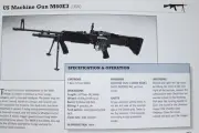 M-60 M60 Machine Gun Picture Out of Print Spec Sheet Article Display