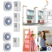 Wireless Motion Sensor Detector Alarm Infrared Home Security Alert Doorbell SS