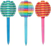 UEXINGOO 3 pcs Fidget Ballpoint Pen,Decompression, Multifunction Writing, Multi Colored Pens for Office Desk Toys, Novelty Gifts for Kids Children Students (MIX 2)