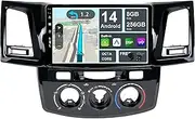 BXLIYER ¦ 8G+256G ¦ Android 14 IPS Car Stereo For Toyota Fortuner Hilux Revo Vigo (2004-2014) - Wireless CarPlay/Android Auto - Camera + MIC - 9 Inch 2 Din 8 Core -DAB Steering Wheel Fast-boot 360-CAM