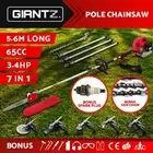 Giantz Pole Chainsaw Saw Hedge Trimmer Brush Cutter Whipper Snipper Multi Tool