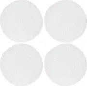X AUTOHAUX Universal 3.5 Inch Speaker Grills Mesh for Audio Subwoofer 91x99x8mm Grille without Frame White - Pack of 4