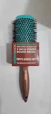 Argan Magic #AM224 The Body Sculptor 3 Inch Vented Round Brush with Ionic