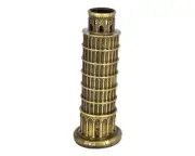 Metallic Leaning Tower of Pisa Statue Souvenir Figurines Tower Model Kit for ...