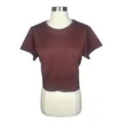 OFFLINE by aerie Sidewalk Seamless Tee Size XXL Canyon Sun Cropped Activewear