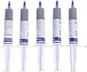 Evertech Thermal Paste Syringe, 5-Pack, 30g, Heatsink Grease Compound, Model KS1-4