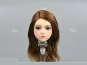 1/6 Head Sculpt S40 Beauty Little Girl Brown Hair Fit 12''PH TBLeague Figure Toy