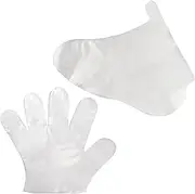 600PCS Disposable Lotion Socks and Gloves Heel Socks Foot Mask Socks Moisturizing Heel Socks Heel Socks for Dry Cracked Feet