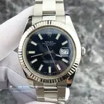 勞力士 現貨ROLEX 1：1116334日誌型18K白金圈藍盤夜光刻度機械男表 潮流 時尚 休閒 商務 經典 手