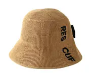 C52 Ladies Fisherman Hat Embroidered Letter Bow Bucket Hat for Travel Sun Protection Bucket Hat Vacation Travel Hat