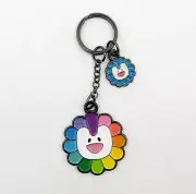 Takashi Murakami x New Jeans Metal Keychain K-pop Keyring Badge