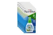 6 X Paper Mate Liquid Paper 2-in-1 Correction Fluid White Out-Bottle Brush