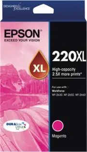 Epson 220 XL DURABrite Ultra Magenta Ink Cartridge
