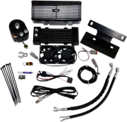 ULTRACOOL RF-2G Oil Cooler Kits Black Below Regulator Center Mount Horizontal