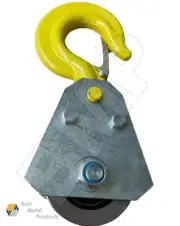 (2)2 Ton Snatch Block With Hook 1/2" Wire Rope Bearing Pulley Lifting Trolly 167