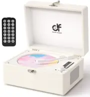 CD Player Retro with Upgraded Speakers Bluetooth in/Out Rechargeable Portable...