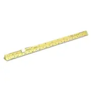 Alumicolor Aluminum Architect Pocket Scale With Clip, 6IN, Gold