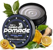 Bossman Hair & Beard Pomade for Men (Royal Oud Scent) – Medium Hold & Moisturizing for Hair, Beard & Mustache Styling – Made in USA