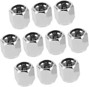Cabilock 10pcs Theft Tire Valve Caps Weather Resistant Metal Stem Covers for Cars Suvs Trucks Motorcycles Protection Compatibility Sleek Design