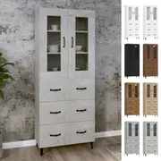 Highboard Engineered Wood Sideboard Console Side Cabinet Multi Colours vidaXL