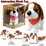 Interactive Plush Toy Beagle Puppy Dog Sound Touch Sensor Baby Kids Sensory Toys
