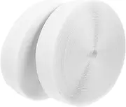 KALLORY 2Rolls Hook and Loop Tape for Sewing Crafts Adhesive Strips for Clothing and Bag Projects Wide Hook and Loop Fastener for Easy